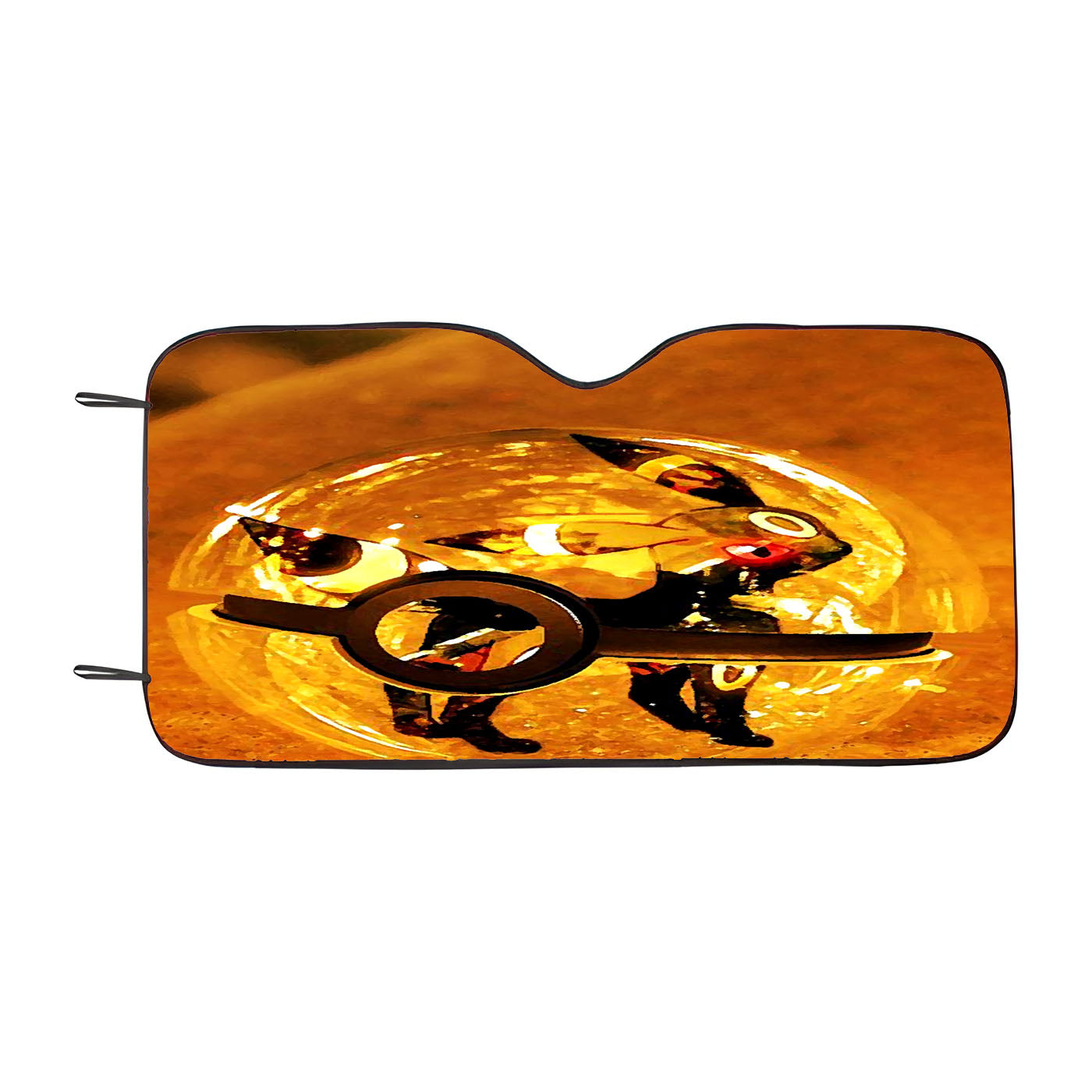 Pokemon Umbreon Pokebolas Canvas Car Auto Sun Shade Windshield Cover