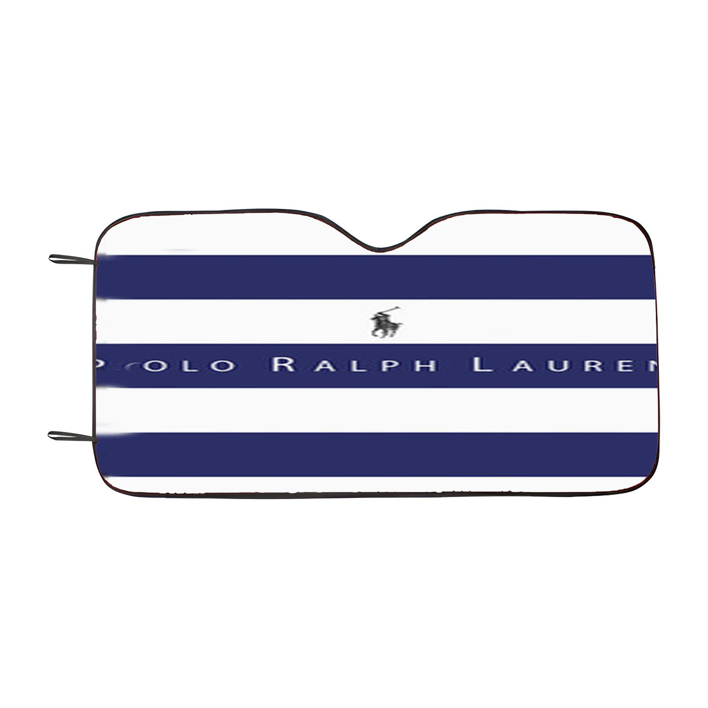 Polo Ralph Lauren Blue White Stripes Car Auto Sun Shade Windshield Cover