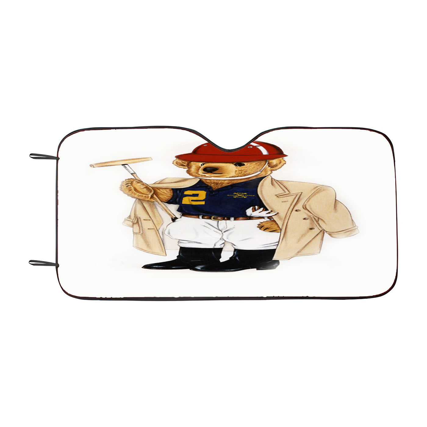 Ralph Laurens Polo Bear Golf Car Auto Sun Shade Windshield Cover