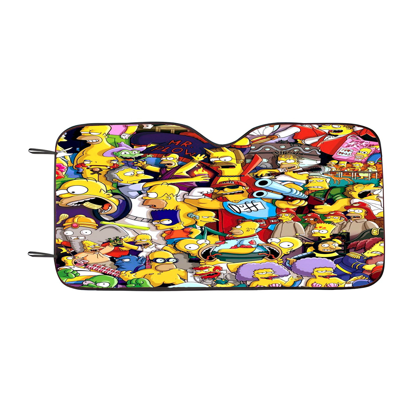 Simpson Doodle Art Car Auto Sun Shade Windshield Cover