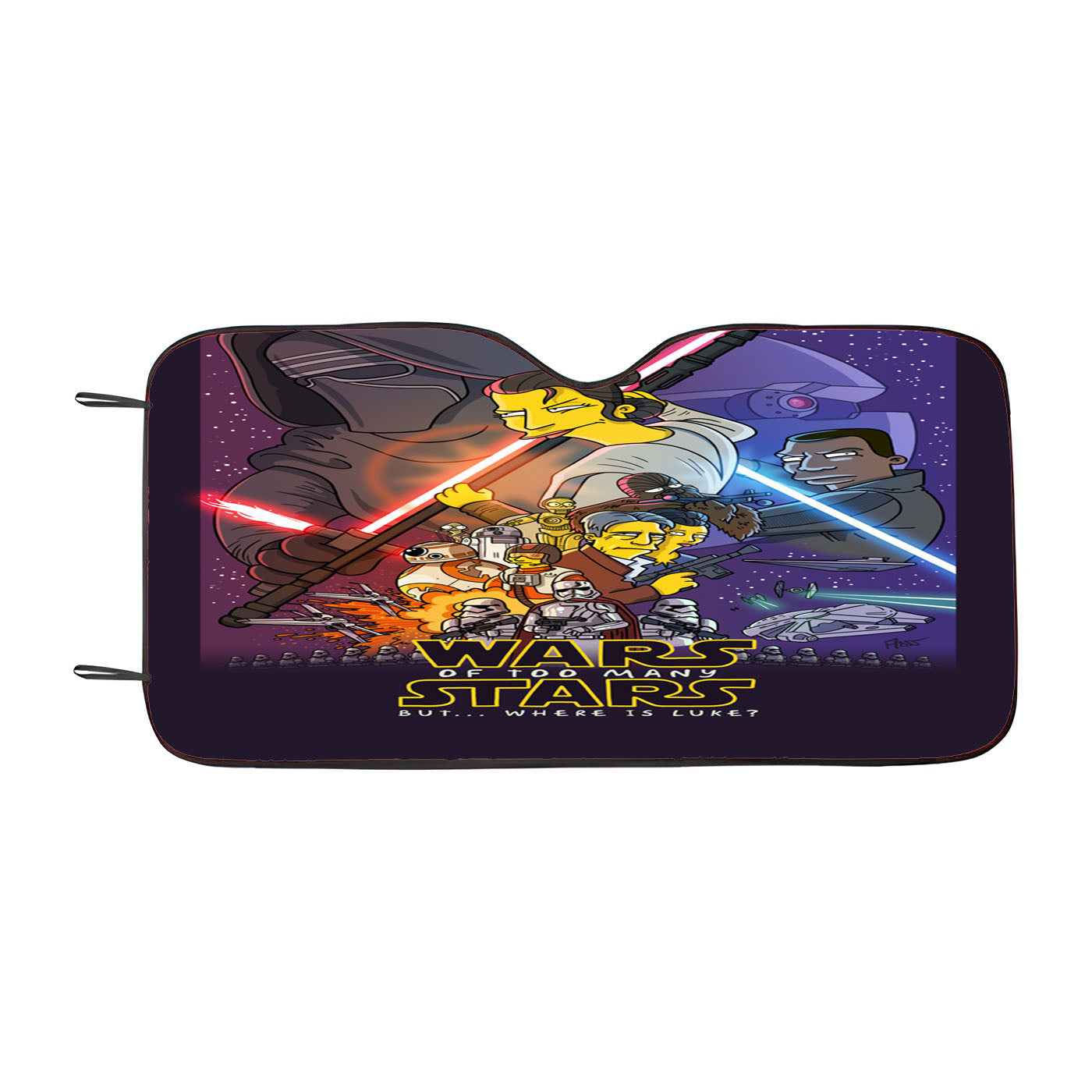 Simpson Wars Of Too Many Stars Car Auto Sun Shade Windshield Cover