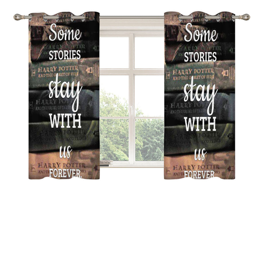 Harry Potter Old Books567 Peach Skin Window Curtains