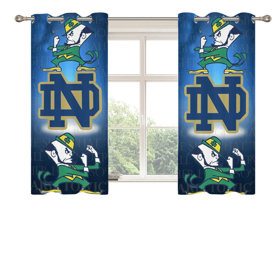 Notre Dame Fighting Irish Peach Skin Window Curtains