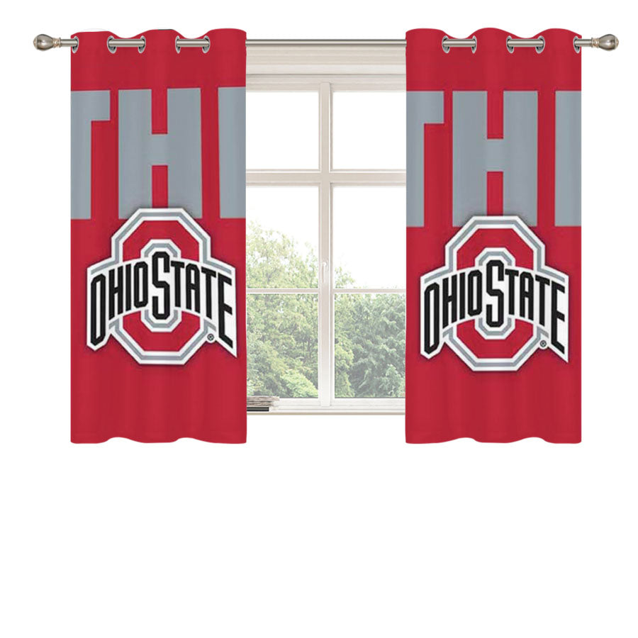 Ohio State The Peach Skin Window Curtains