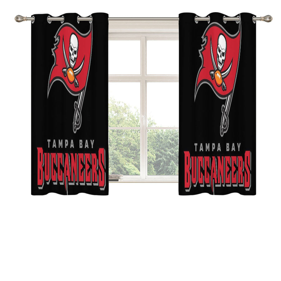 Tampa Bay Buccaneers Bucs Peach Skin Window Curtains