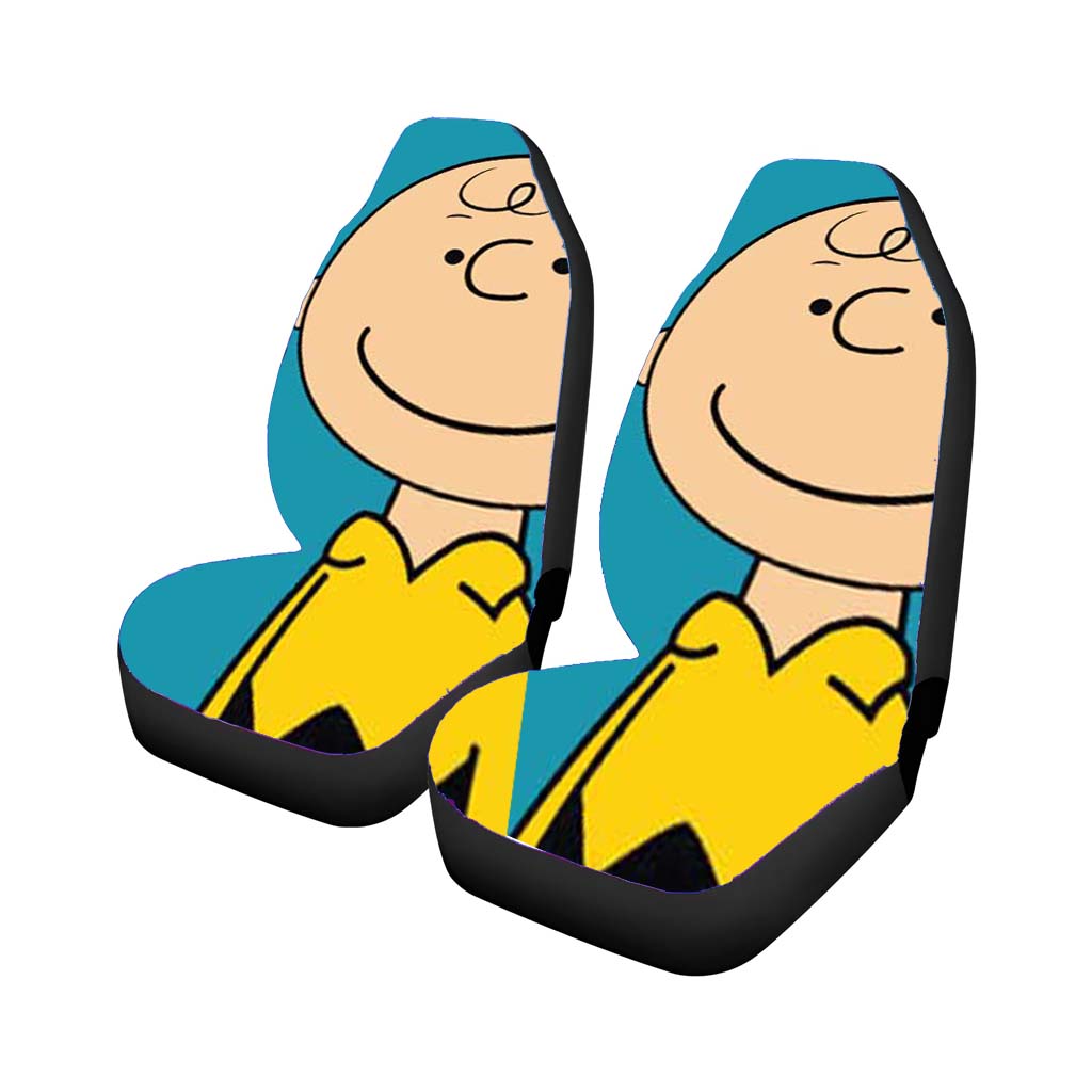 Charlie Brown Blue Car Seat Covers