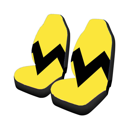 Car Seat Cover Charlie Brown Yellow Black Chevron Universal Fit