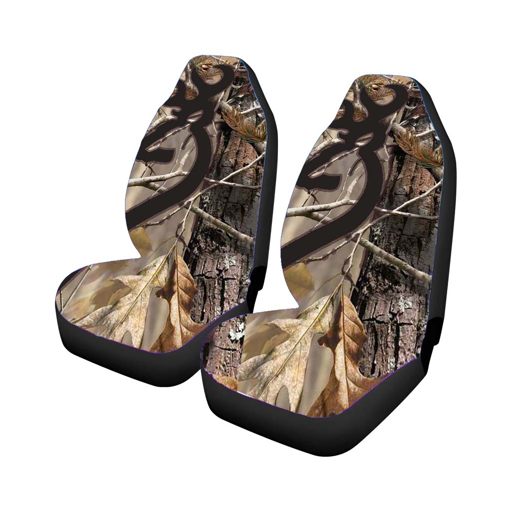 Love Browning Deer Camo Real Tree Couple Car Seat Covers
