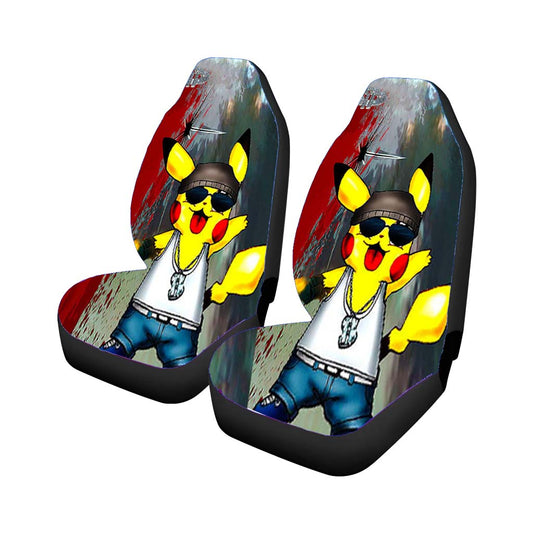 Car Seat Cover Pikachu Gangster Universal Fit