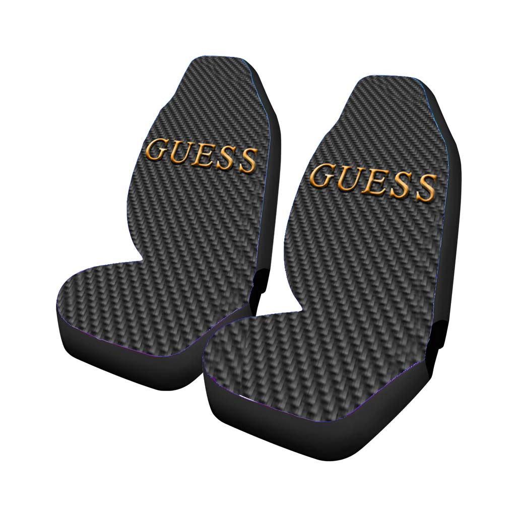 Guess Watches Logo Carbon Car Seat Covers