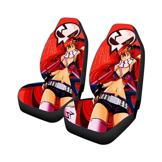 Gurren Lagann Yoko Littner Logo Red Car Seat Covers