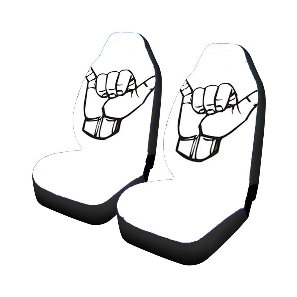 Hang Loose Hand Sign Car Seat Covers