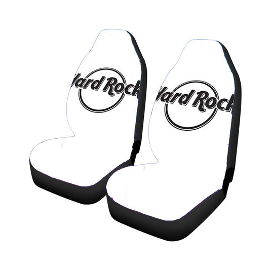 Hard Rock Logo White Car Seat Covers