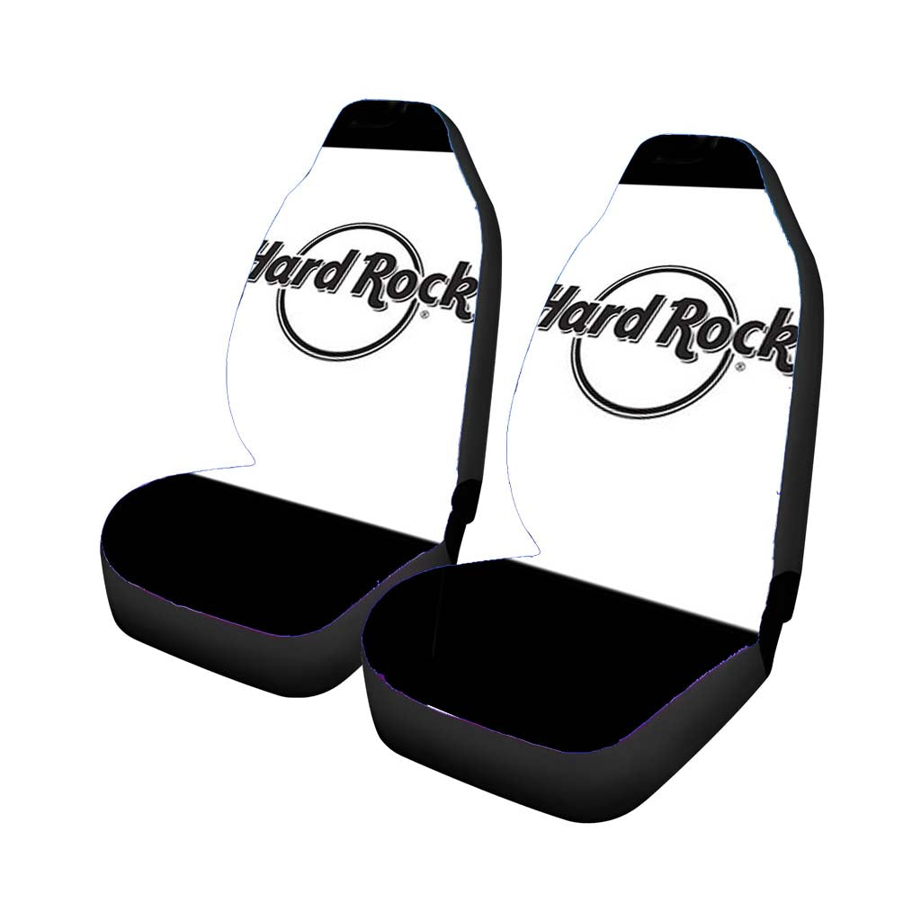 Hard Rock Simple Black And White Car Seat Covers