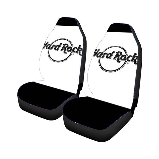 Hard Rock Simple Black And White Car Seat Covers