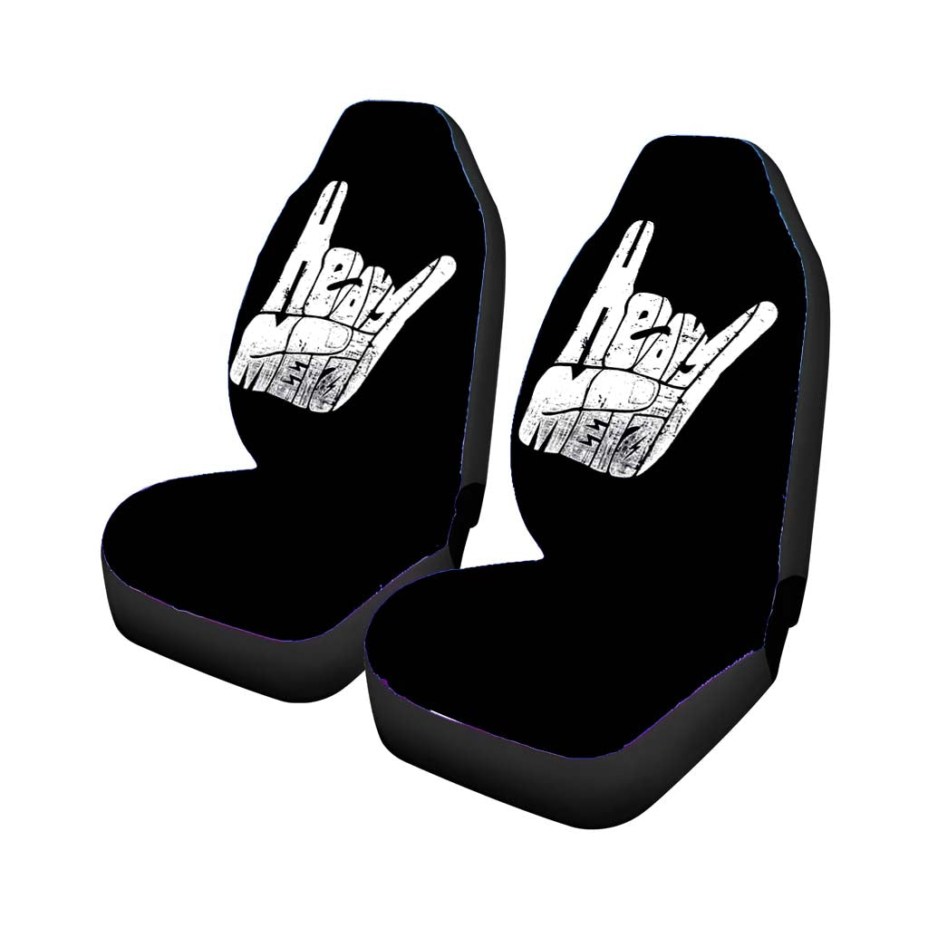 Heavy Metal Hand Sign Car Seat Covers