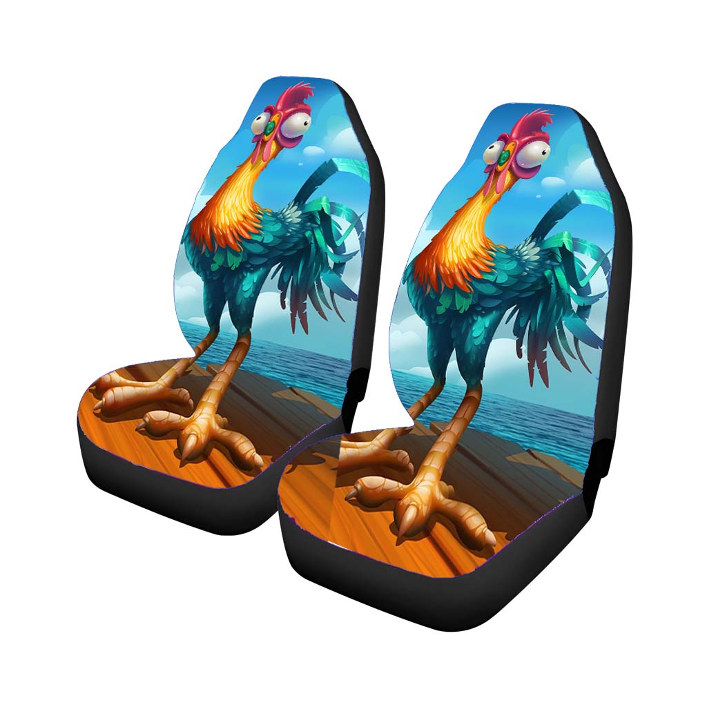 Hei Hei Chicken Moana Art Car Seat Covers