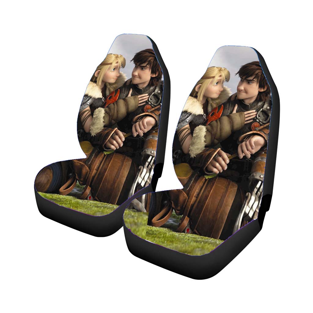 Hiccup And Astrid Dragon Train Car Seat Covers