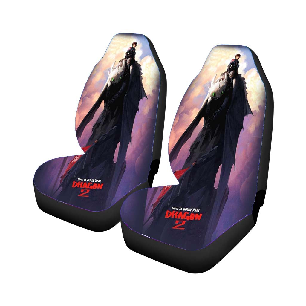 Hiccup And Toothless Car Seat Covers