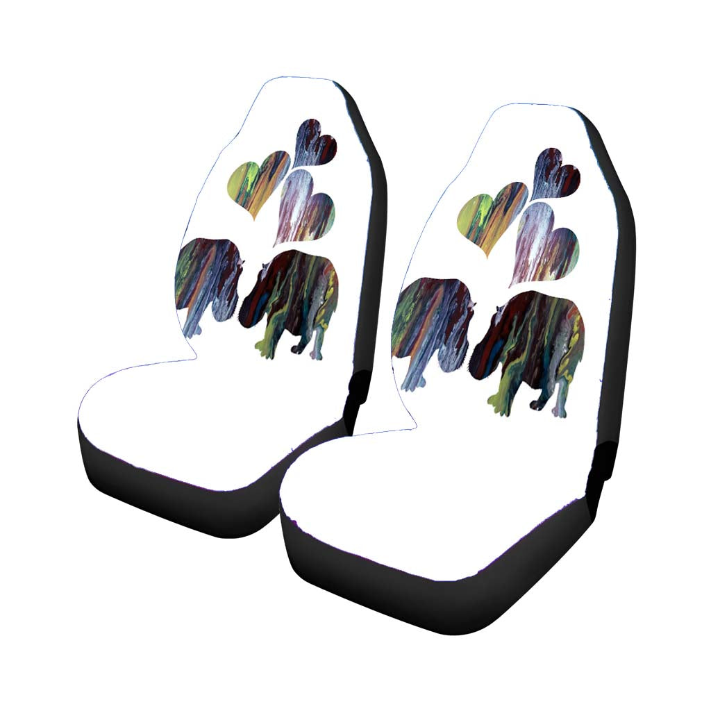 Hippo Art Car Seat Covers