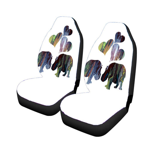 Hippo Art Car Seat Covers