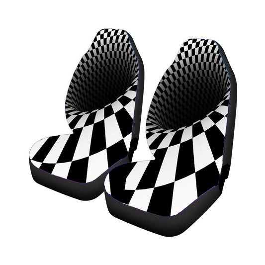 Hole Black White- Car Seat Covers