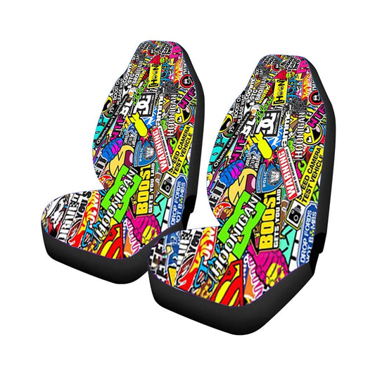 Hoonigan Sticker Boombing Car Seat Covers