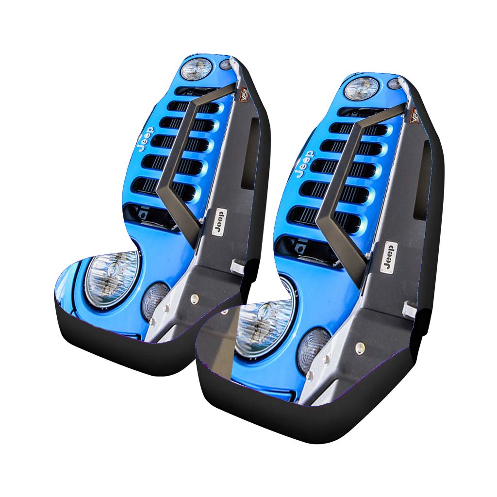 Blue Jeep Wrangler Car Seat Covers