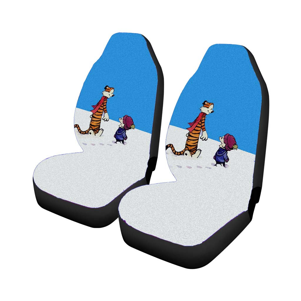 Calvin And Hobbes Christmas Snow Car Seat Covers