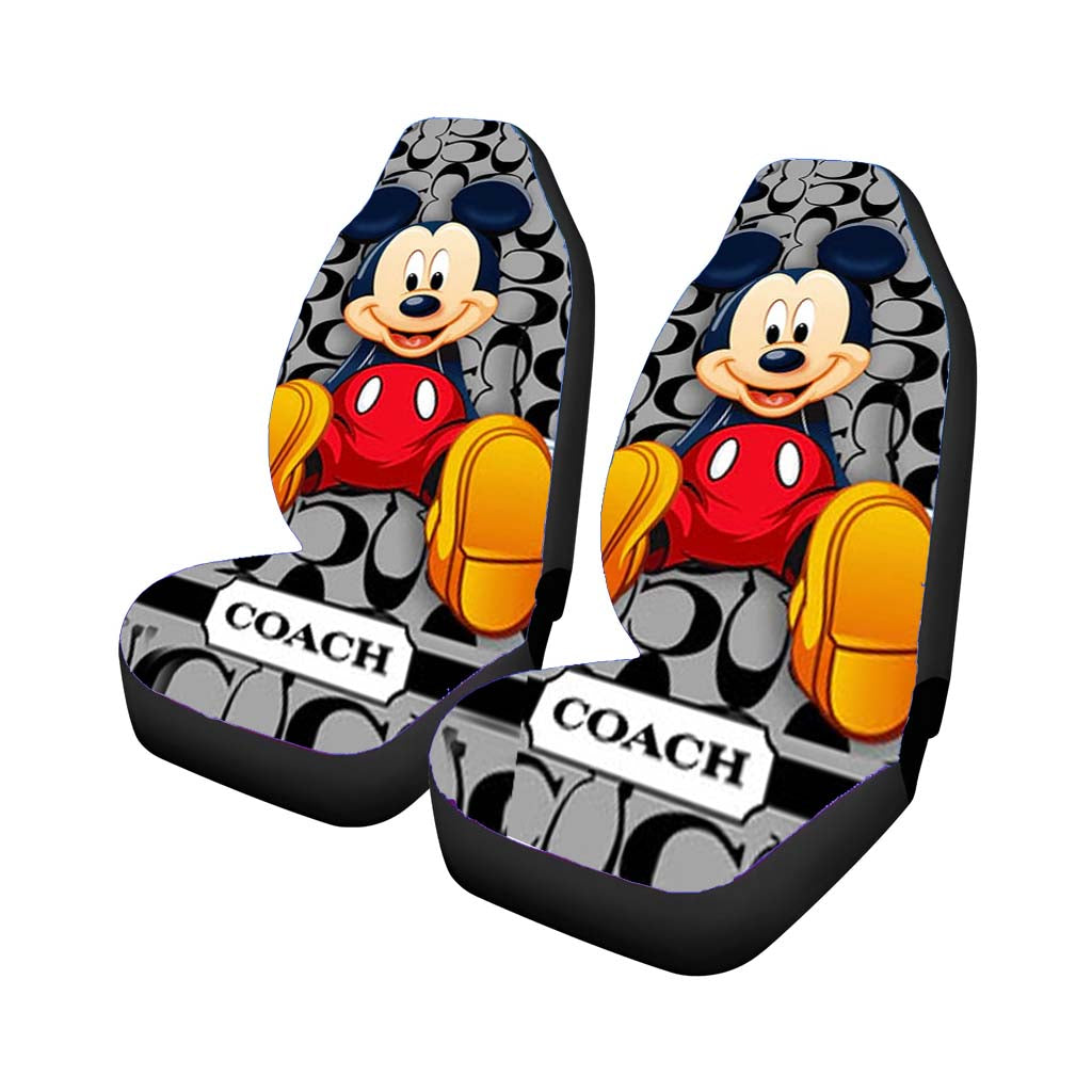 Coach Mickey Mouse Cartoon Car Seat Covers