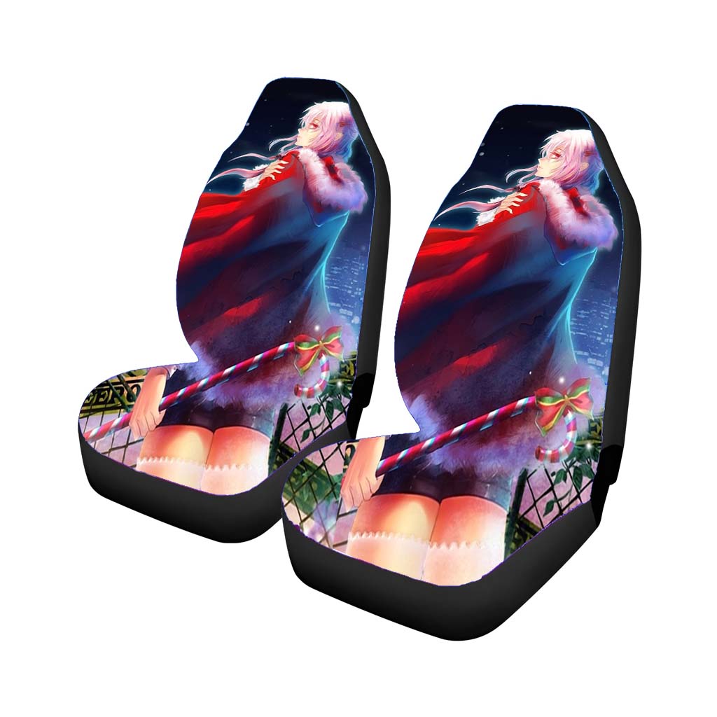 Inori Yuzuriha Christmas Red Dress Anime Girl Guilty Crown Car Seat Covers