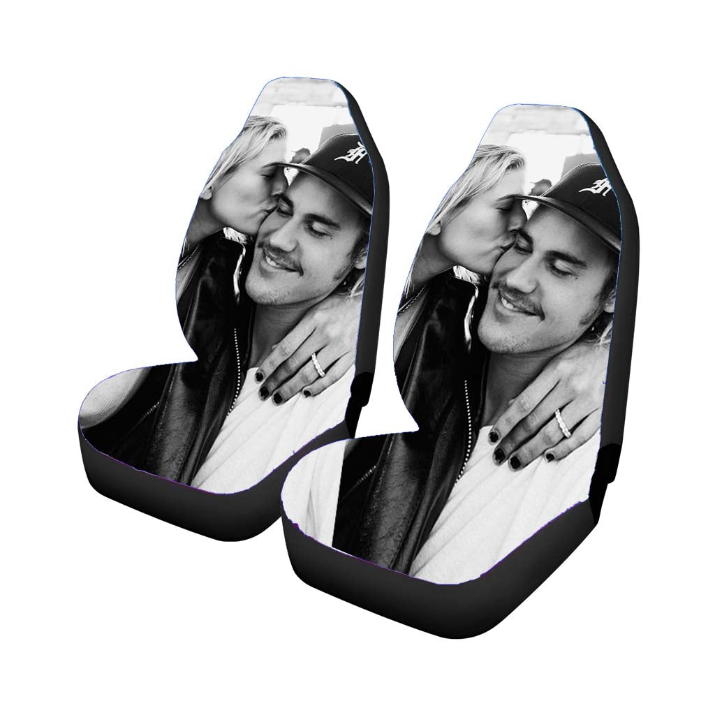 Justin Bieber Hailey Baldwin Kiss Car Seat Covers