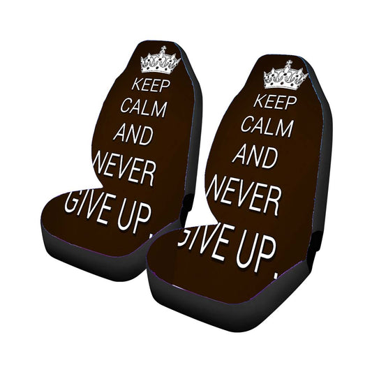 Car Seat Cover Keep Calm And Never Give Up Universal Fit