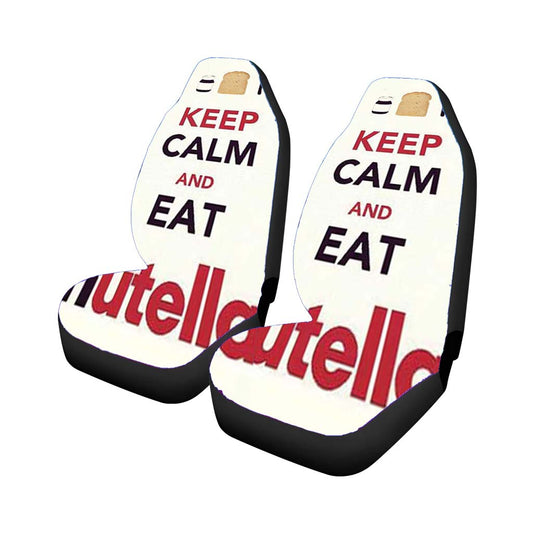 Car Seat Cover Keep Calm Eat Nutella Universal Fit