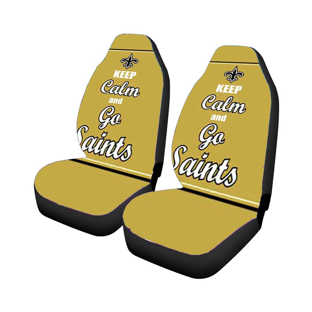 Keep Calm Go Saints Car Seat Covers