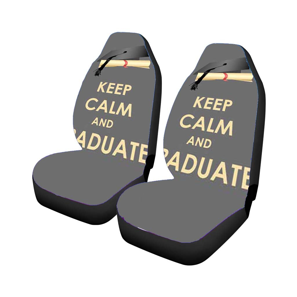 Keep Calm Graduate Car Seat Covers