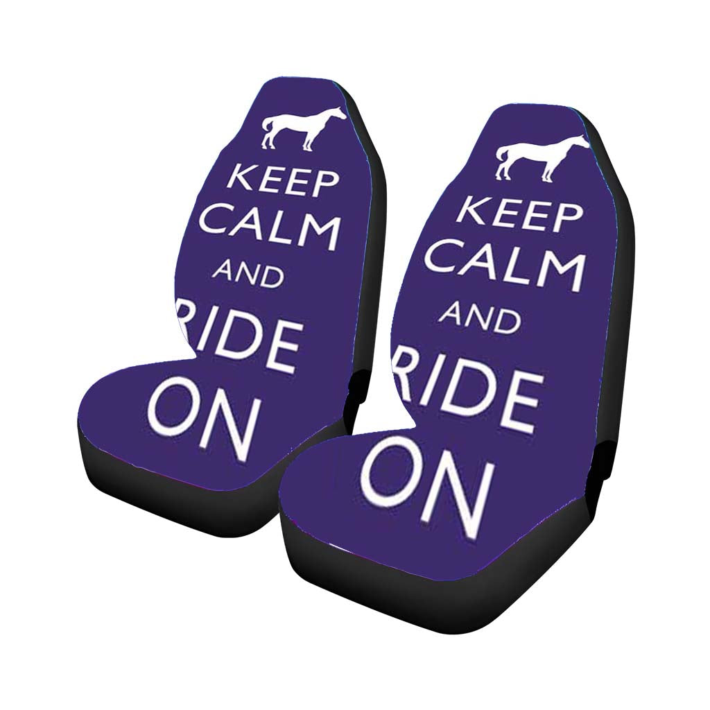Keep Calm Ride On Car Seat Covers