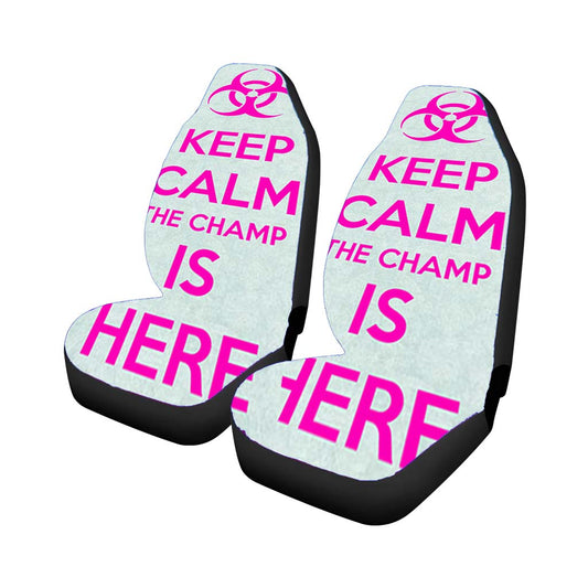 Car Seat Cover Keep Calm The Champ Is Here Universal Fit