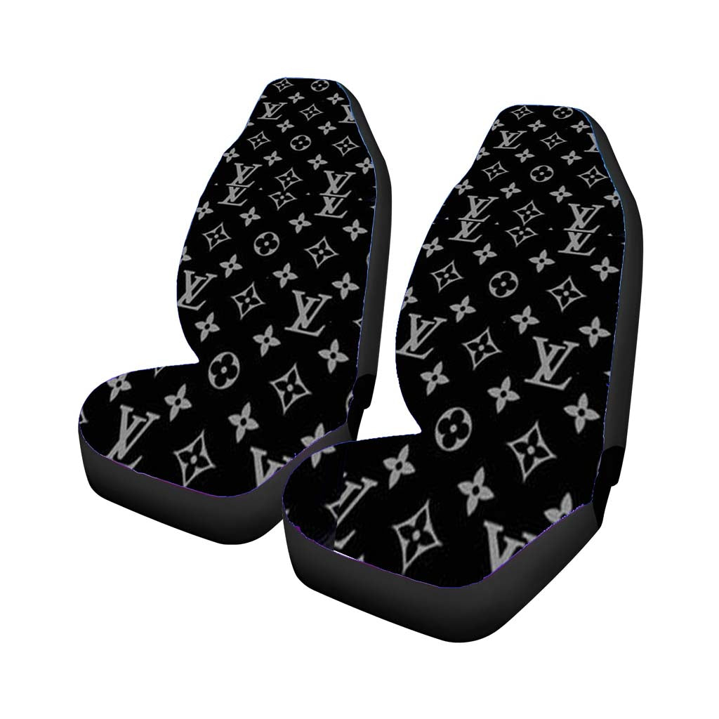 Black More Luois Vuitton Car Seat Covers