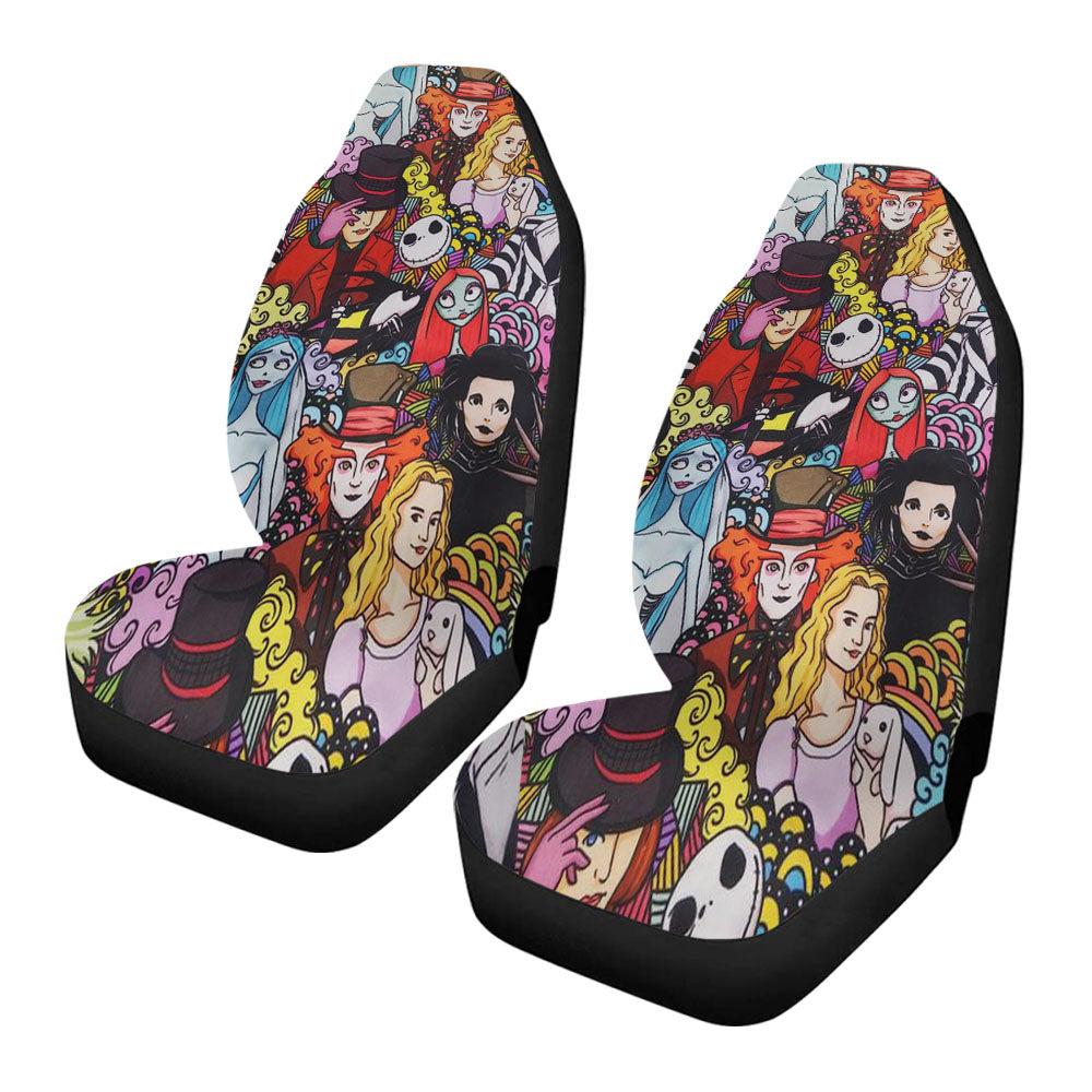 Halloween Johny Depp Pattern Cartoon Car Seat Covers