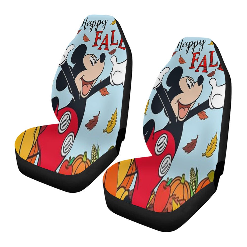 Happy Fall Mickey Car Seat Covers