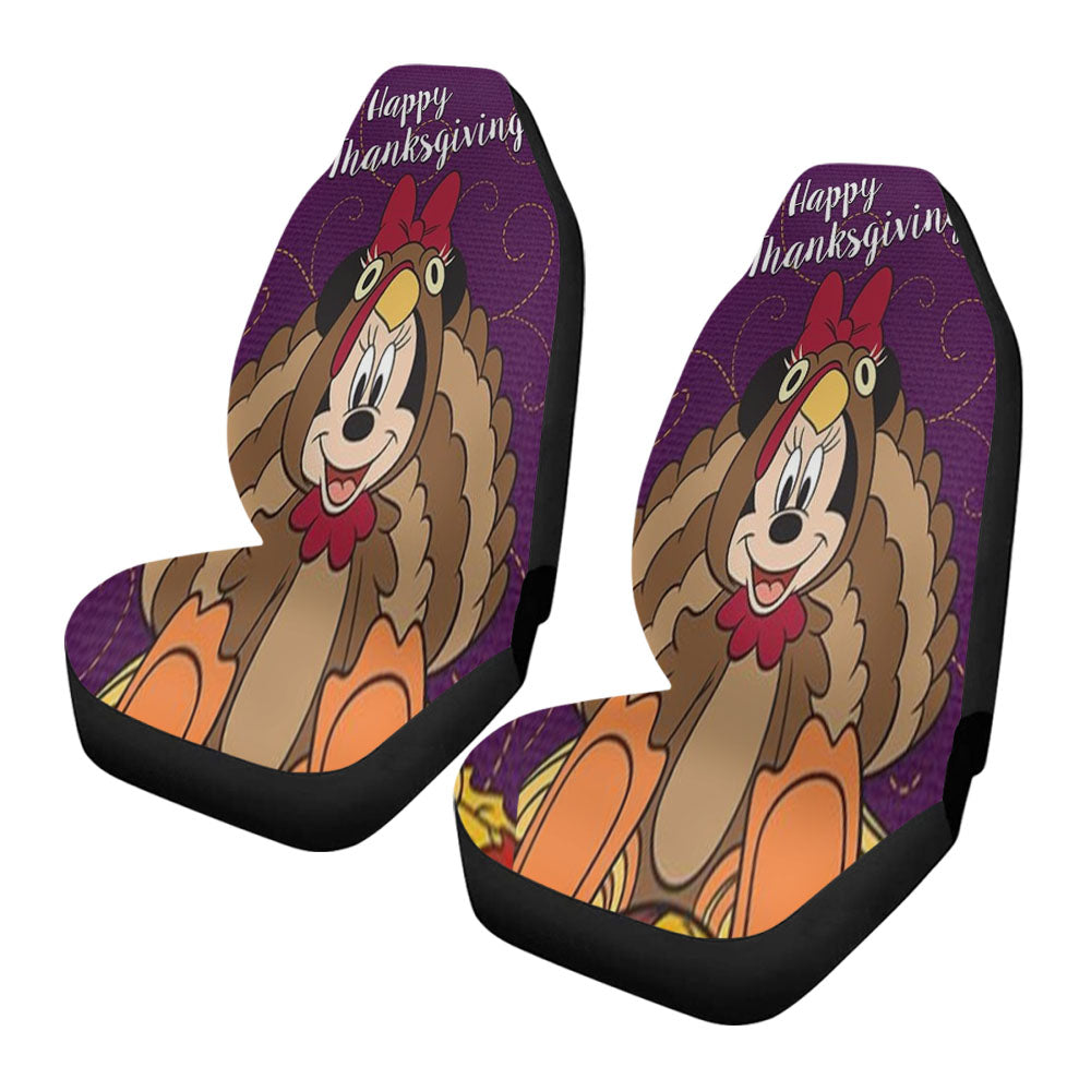 Happy Thanksgiving Minnie Mouse Car Seat Covers