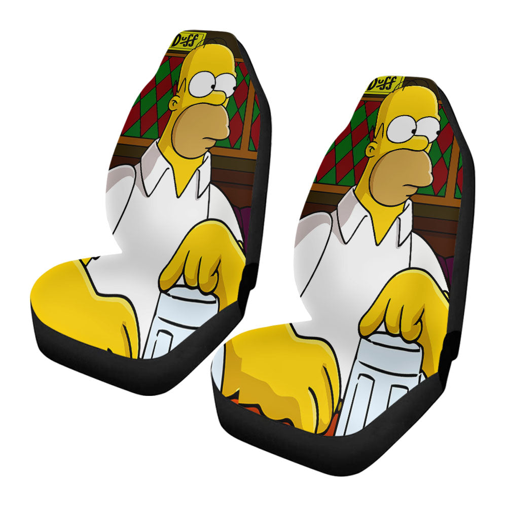 Homer Simpson Cartoon Car Seat Covers