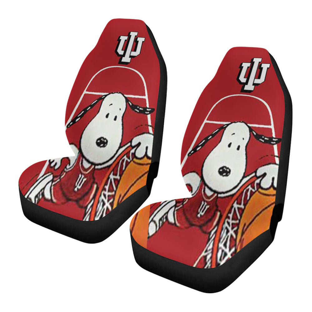 Indy Hoosiers Snoopy Dunk Car Seat Covers