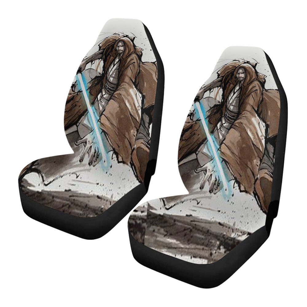 Jedi Knight From Star Wars With Calligraphy Car Seat Covers