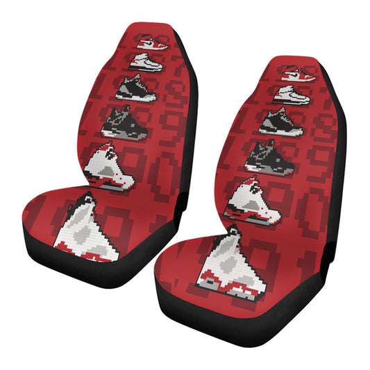 Jordan Sneaker Collection 8 Bit Style Car Seat Covers