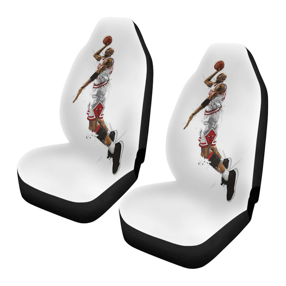 Jumpman Jordan On White Background Car Seat Covers