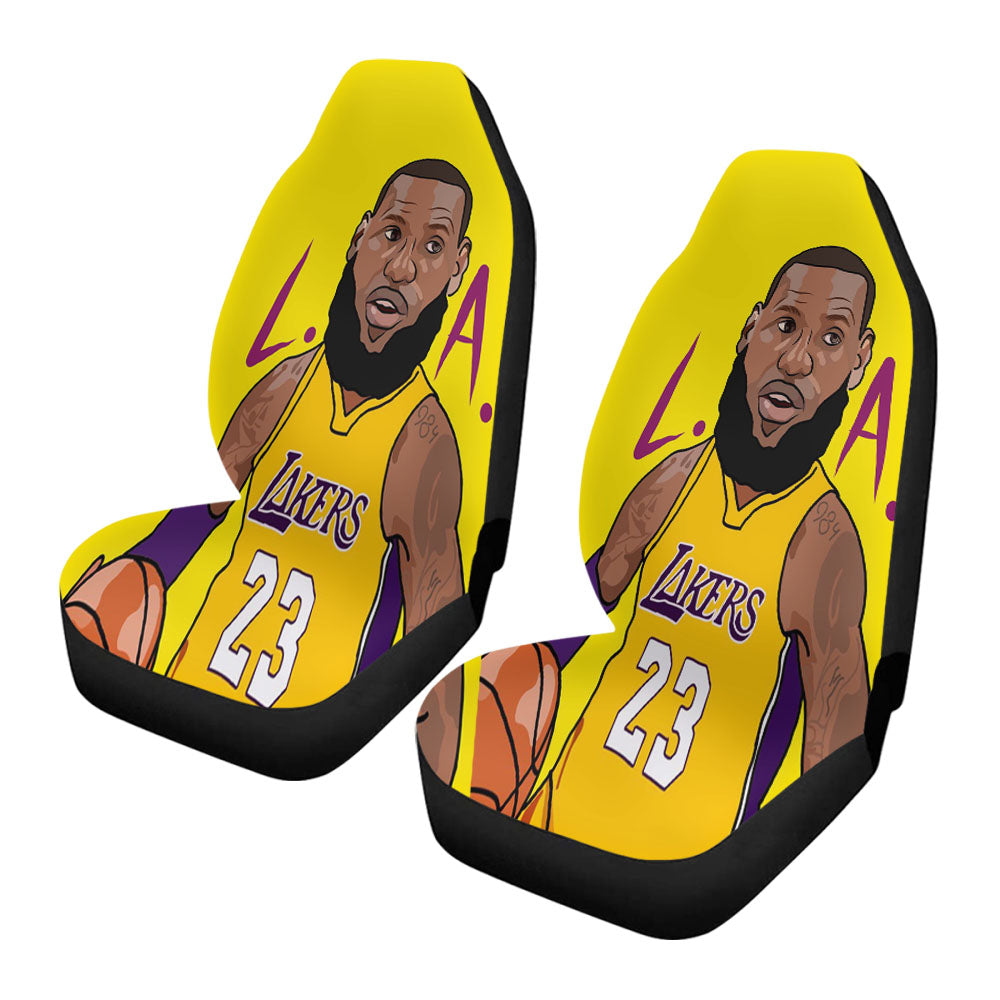 Lebron James Lakers Chibi Car Seat Covers