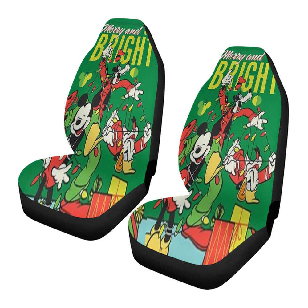 Merry And Bright Mickey And Pals Car Seat Covers