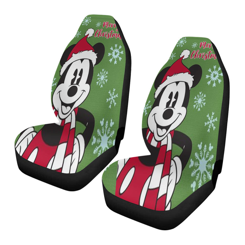 Merry Christmas Mickey Car Seat Covers